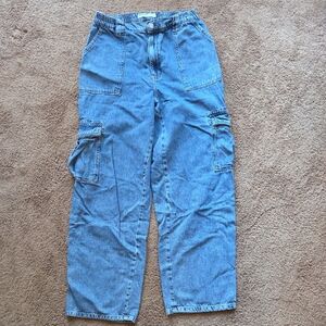 Garage Women's Blue Cargo Jeans